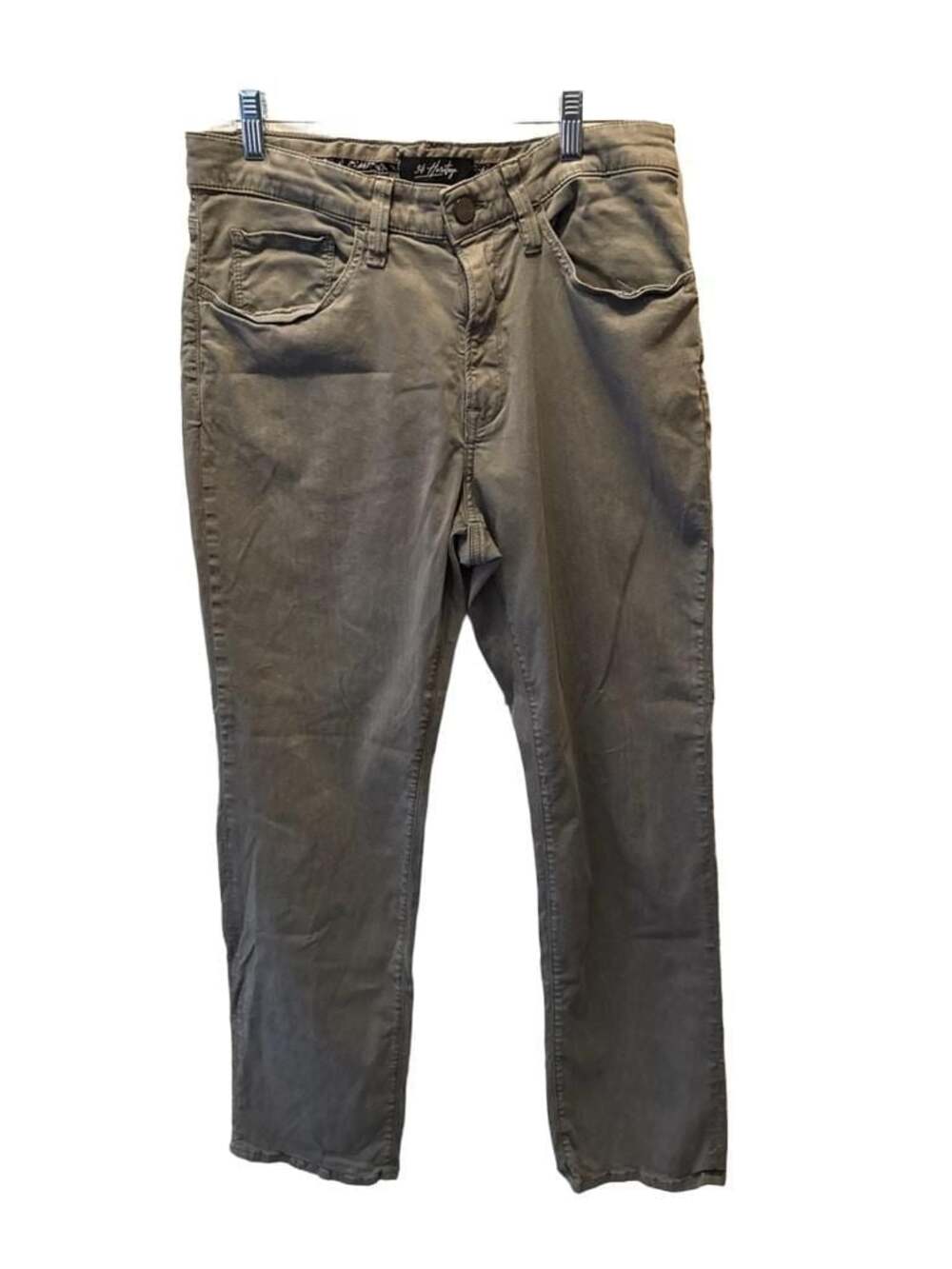 34 Heritage Charisma Relaxed Straight Leg Twill Pants in Grey Raven 33/30